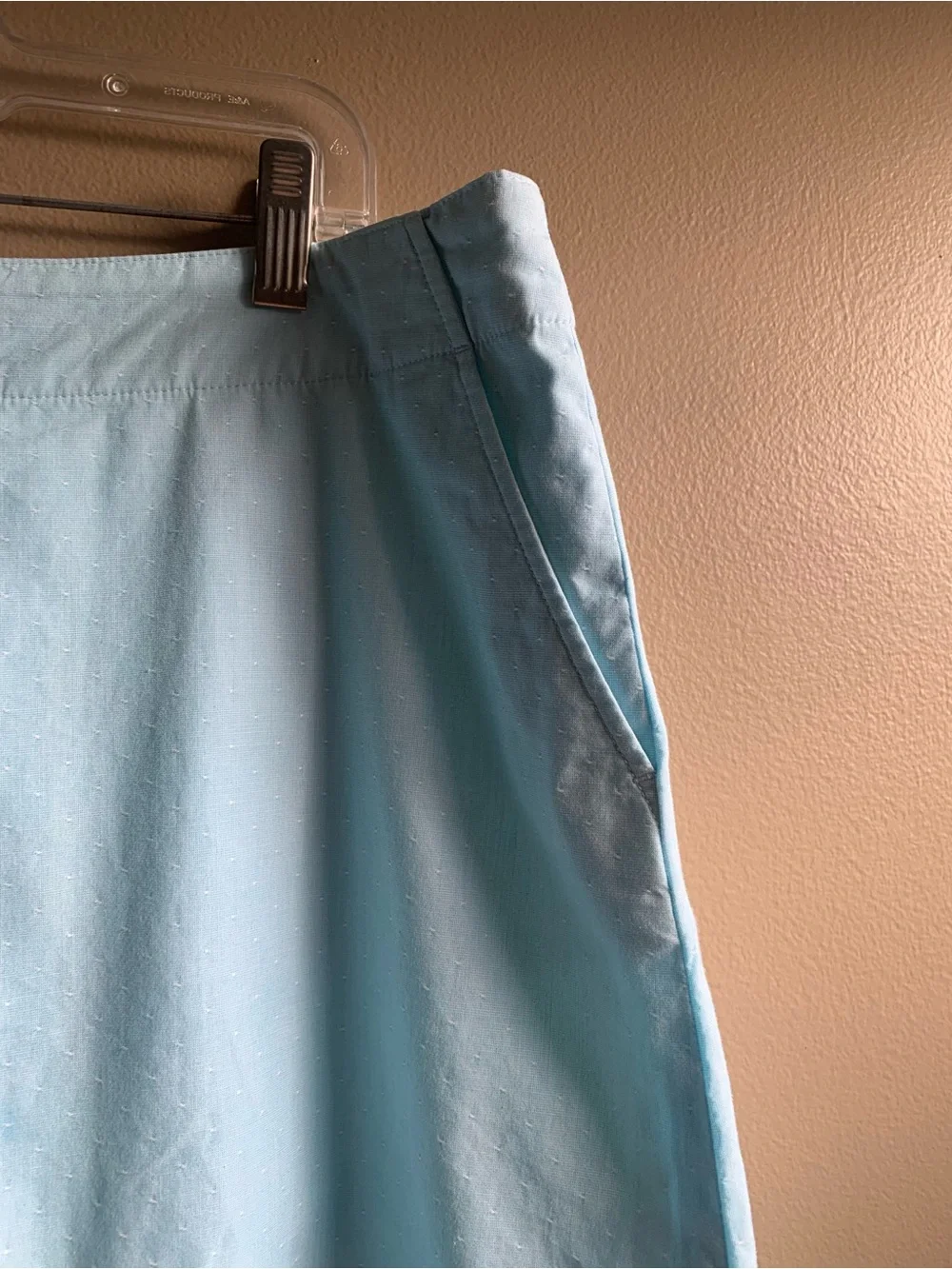 Lady Hagen Women's Light Blue Embroidered A-Line Golf Skort - Size 6